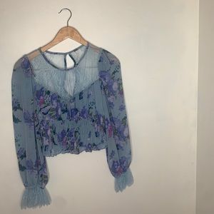 NWOT Woman’s Blue XS Free People Blouse